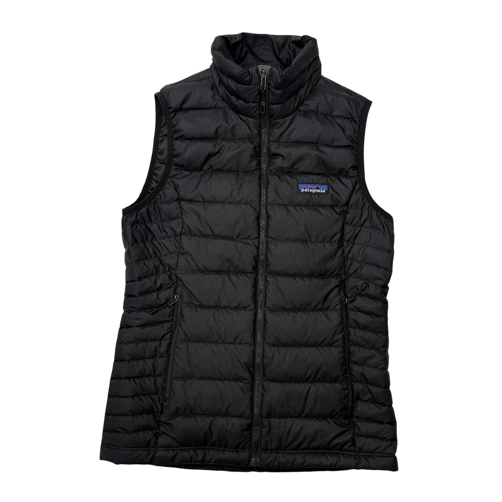 Patagonia Down Sweater Vest Womens XS Black Full Zip Puffer 84628